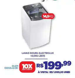 DB Supermercados Lavad roupa electrolux LEE15 oferta
