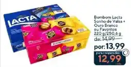 Coop Bombom Lacta Sonho de Valsa + Ouro Branco ou Favoritos oferta