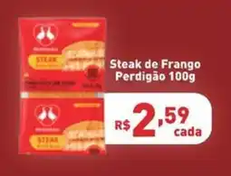 Supermercados Pague Menos Steak de Frango Perdigão oferta