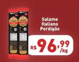 Supermercados Pague Menos Salame Italiano Perdigão oferta