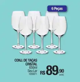 Milium Conj. de taças cristal oferta