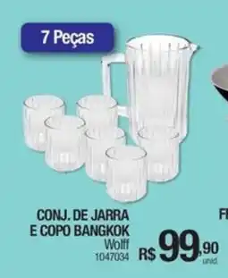 Milium Conj. de jarra e copo bangkok wolff oferta