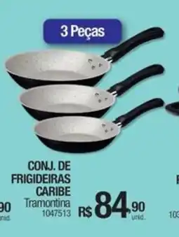 Milium Conj. de frigideiras caribe tramontina oferta