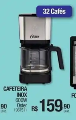 Milium Cafeteira inox 600w oster oferta