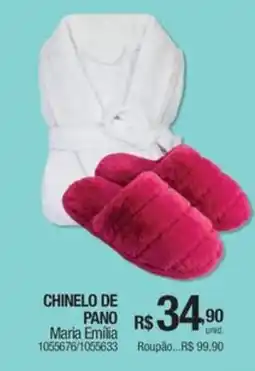 Milium Chinelo de pano Maria Emilia oferta