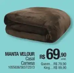 Milium Manta velour casal camesa oferta