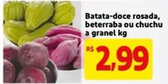 Mercado Extra Batata-doce rosada, beterraba ou chuchu a granel 1kg oferta