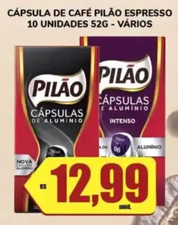 Costa Atacadão Cápsula de café pilão espresso 10 unidades vários oferta