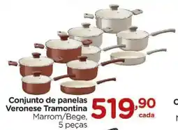 Carrefour Conjunto de panelas Veronese Tramontina oferta