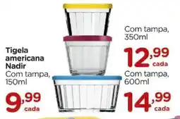 Carrefour Tigela americana Nadir Com tampa, oferta