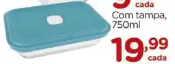 Carrefour Pote de vidro Vap Nadir Com tampa oferta