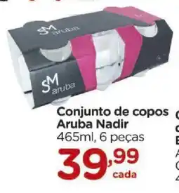 Carrefour Conjunto de copos Aruba Nadir oferta