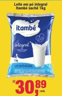 Frangolândia Leite em pó integral Itambé sachê oferta