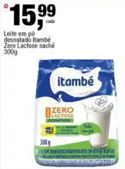 Frangolândia Leite em pó desnatado Itambé Zero Lactose sache oferta