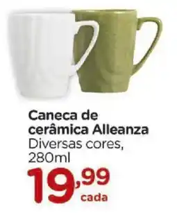 Carrefour Caneca de cerâmica Alleanza Diversas cores, oferta