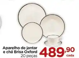 Carrefour Aparelho de jantar e chá Brisa Oxford 20 peças oferta