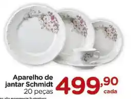 Carrefour Aparelho de jantar Schmidt 20 peças oferta
