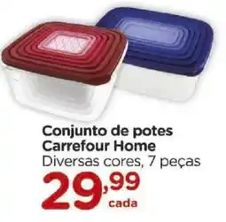 Carrefour Conjunto de potes Carrefour Home oferta
