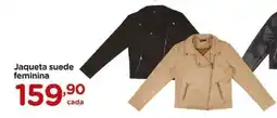 Carrefour Jaqueta suede feminina oferta