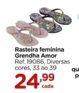 Carrefour Rasteira feminina Grendha Amor oferta