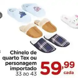 Carrefour Chinelo de quarto Tex ou personagem importado 33 ao 43 oferta
