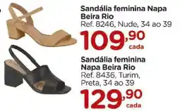 Carrefour Sandália feminina Napa Beira Rio oferta