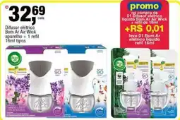 Frangolândia Difusor elétrico Bom Ar Air Wick aparelho + 1 refil tipos oferta