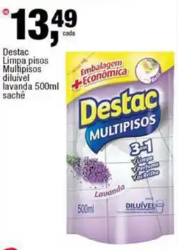 Frangolândia Destac Limpa pisos Multipisos diluível lavanda sachê oferta