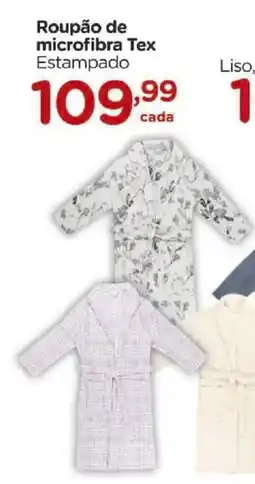 Carrefour Roupão de microfibra Tex Estampado oferta