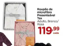 Carrefour Roupão de microfibra Presenteável Tex oferta