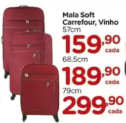 Carrefour Mala Soft Carrefour, Vinho 79cm oferta