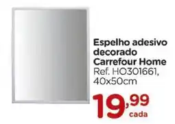 Carrefour Espelho adesivo decorado Carrefour Home oferta