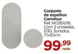 Carrefour Conjunto de espelhos Carrefour oferta