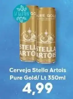 Supermercados Tauste Cerveja Stella Artois Pure Gold/ Lt oferta