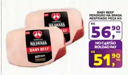 Roldão Baby beef perdigão na brasa resfriado peça oferta