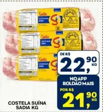 Costela suína sadia