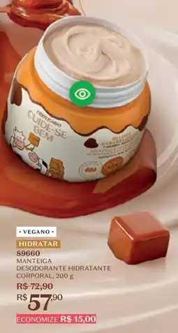 O Boticário Hidratar manteiga desodorante hidratante corporal, oferta