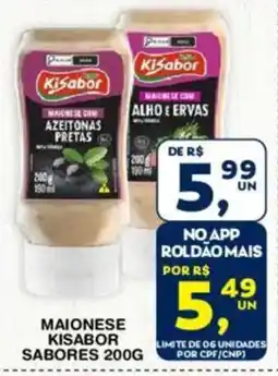 Roldão Maionese kisabor sabores oferta