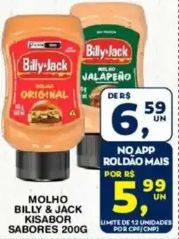 Roldão Molho billy & jack kisabor sabores oferta