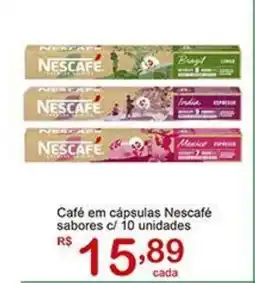 Giga Atacado Café em cápsulas Nescafé sabores c/ 10 unidades oferta