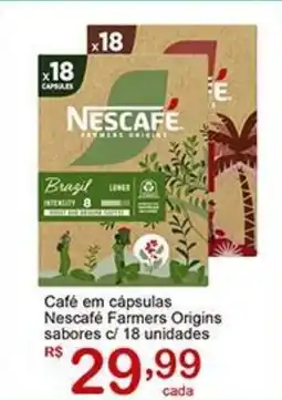 Giga Atacado Café em cápsulas Nescafé Farmers Origins sabores c/ 18 unidades oferta