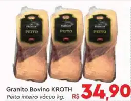 Komprao Atacadista Granito Bovino KROTH Peito inteiro vácuo oferta