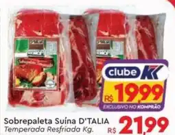 Komprao Atacadista Sobrepaleta Suína D'TALIA Temperada Resfriada oferta