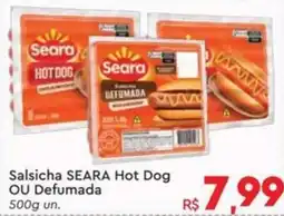 Komprao Atacadista Salsicha SEARA Hot Dog OU Defumada oferta