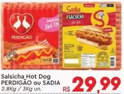 Komprao Atacadista Salsicha Hot Dog PERDIGÃO OU SADIA oferta