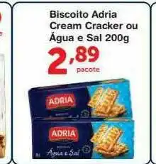 Roldão Biscoito Adria Cream Cracker Ou água E Sal oferta