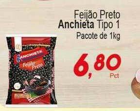 Villefort Atacadista Feijão Preto Anchieta Tipo 1 oferta