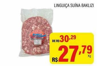 Supermercados Baklizi Linguiça Suína Baklizi oferta