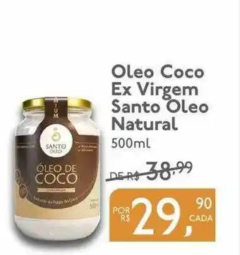 Oleo Coco Ex Virgem Santo Oleo Natural
