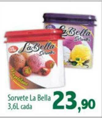 Econômico Atacadão Sorvete La Bella oferta